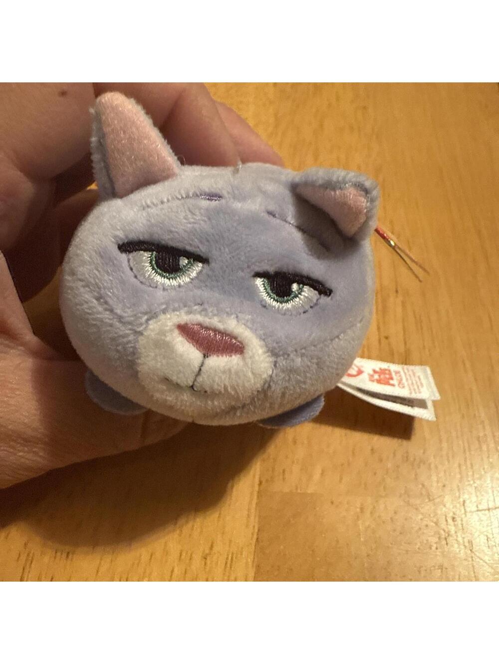 2017 Chloe Fat Cat 4" TY Teeny Tys Beanie Baby Plush Figure Secret Life of Pets